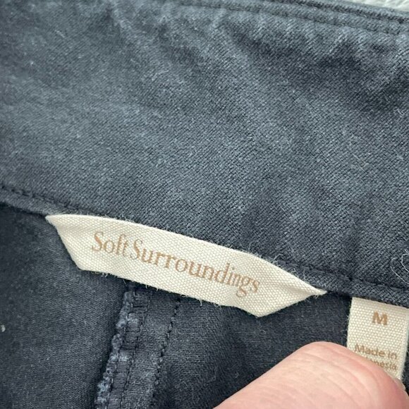 Soft Surroundings Womens Black Slim Fit Pants Size M  0960 - Picture 3 of 10